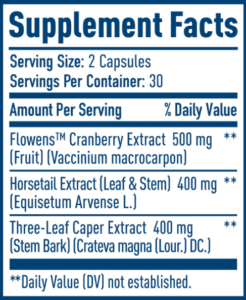 NativePath-Bladder-Health-Supplement-Facts