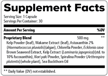 OptiPlax Supplement Facts