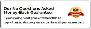 The Stop Snoring and Sleep Apnea Exercise Program Money Back Guarantee